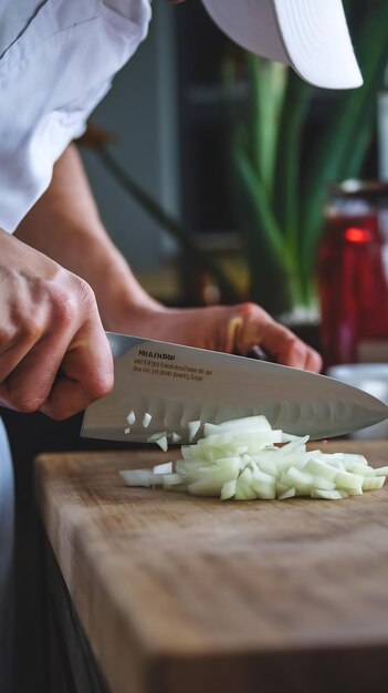 Šéfkuchár pripravuje jedlo